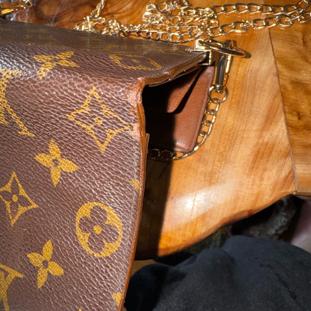 Louis Vuitton international monogram, long wallet, converted Crossbody vintage - Picture 10 of 15